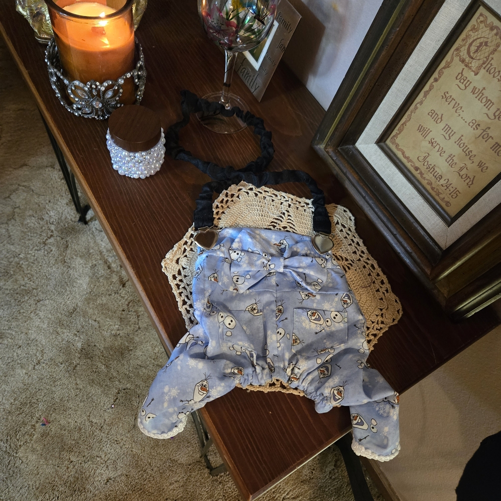 Blue Olaf Dog Overalls